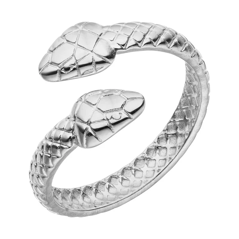 Twin Snakes Ring | 18K vergoldet