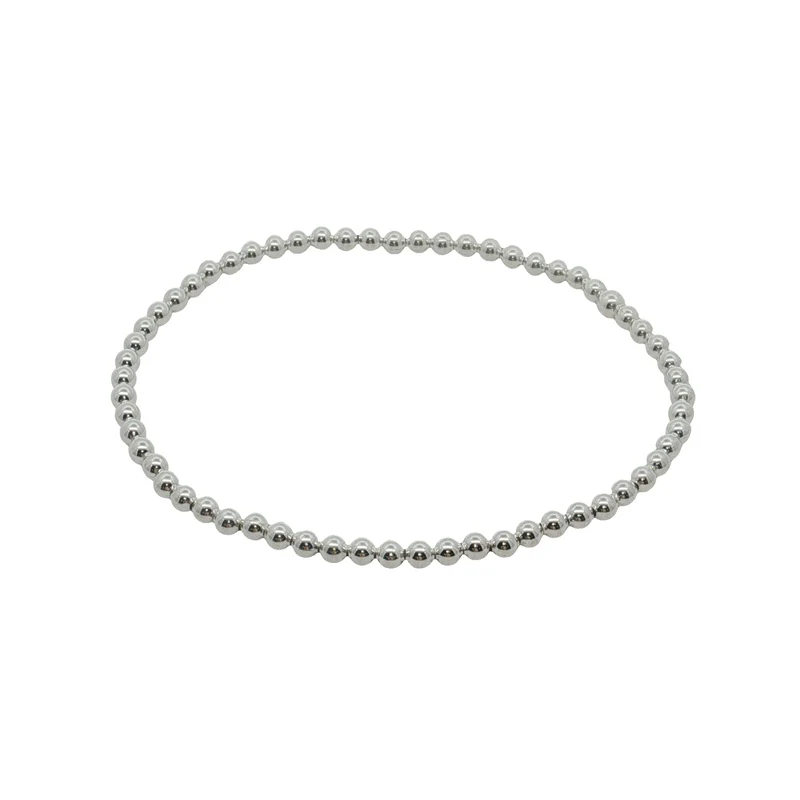 Silver Ball Elastic Bracelet, 18cm