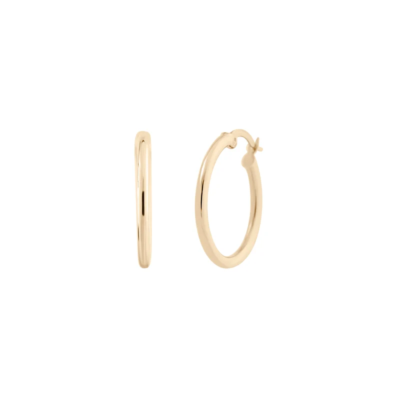 Basic Hoops - 14 K Massivgold