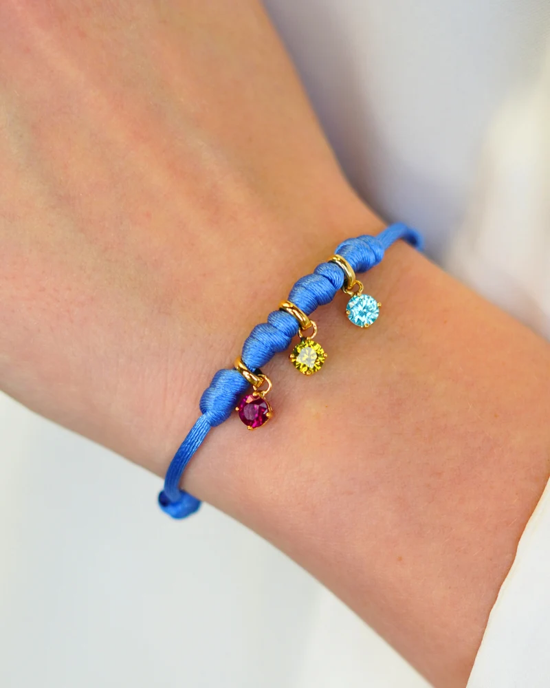Geboortesteen Charm Armband - Verguld - Gepersonaliseerde Armband