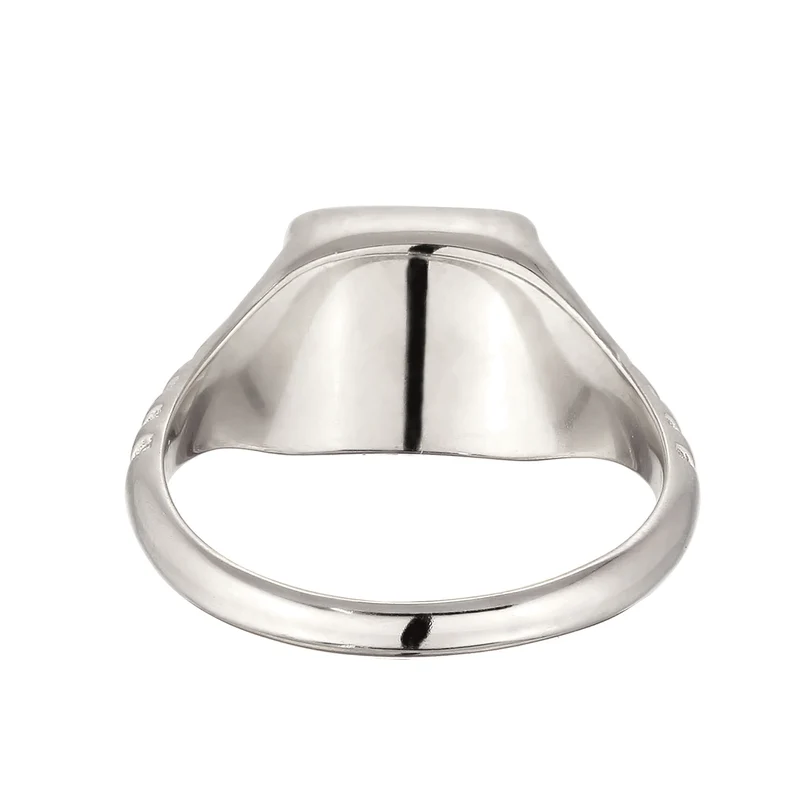 Siegelring Quadrat | Emaille (Dunkelrot)