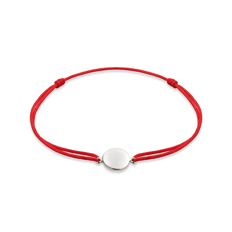 Armband Plättchen | Nylon (Rot)