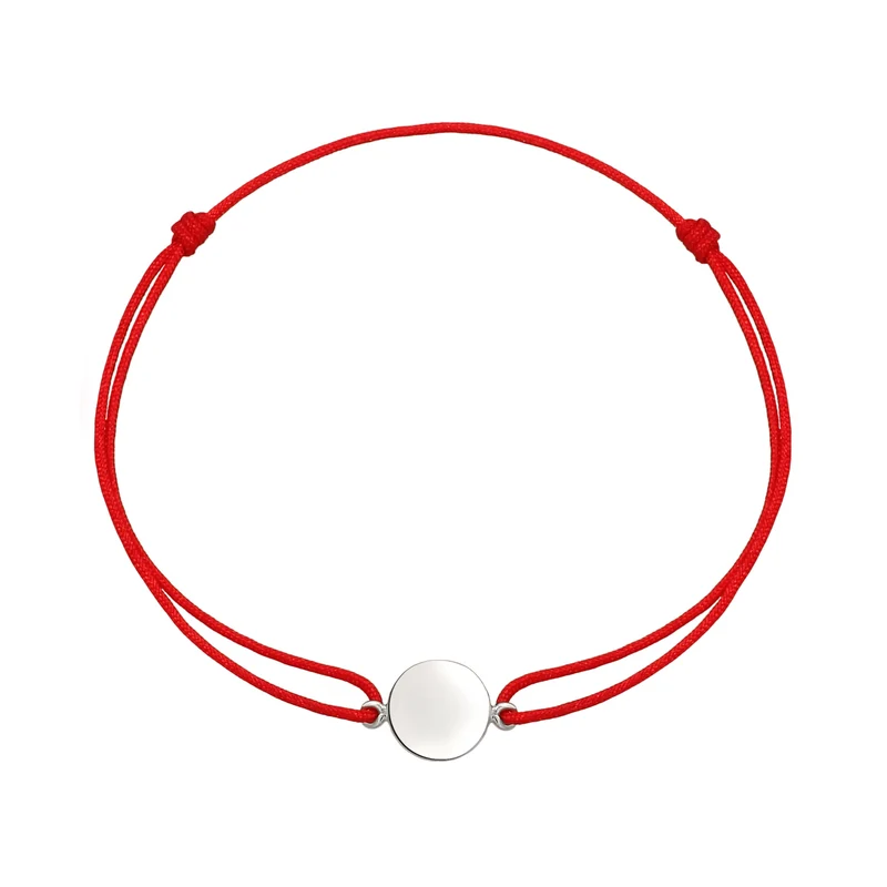Armband Plättchen | Nylon (Rot)