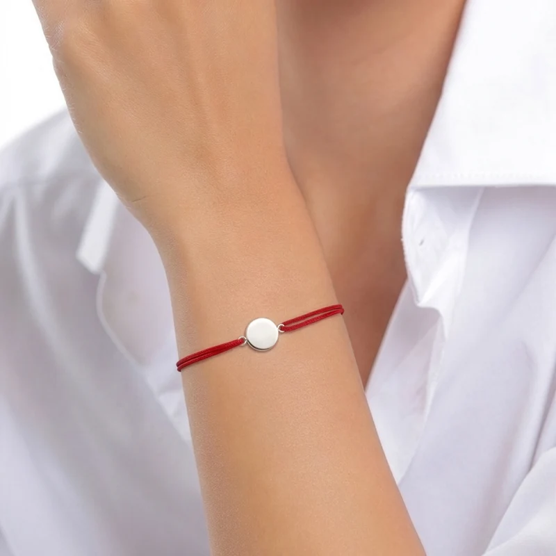 Armband Plättchen | Nylon (Rot)