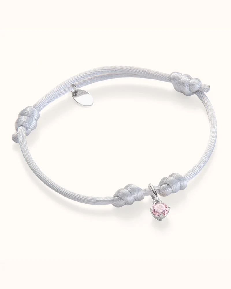 Geboortesteen Charm Armband - Zilver - Geboortesteen Armband