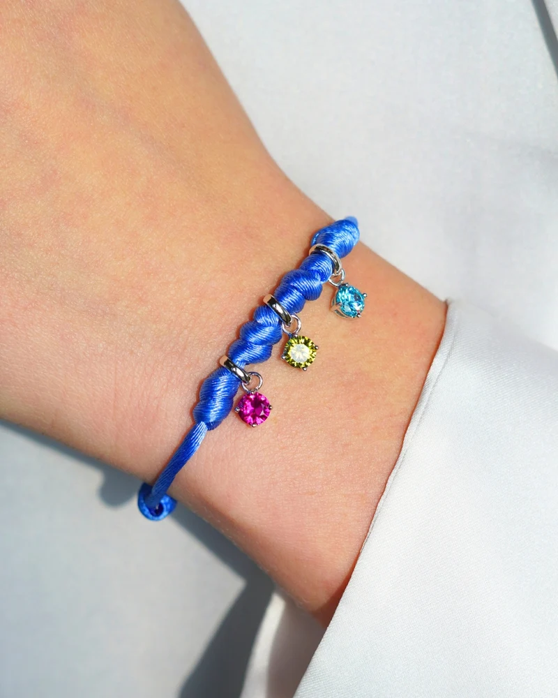 Geboortesteen Charm Armband - Zilver - Geboortesteen Armband