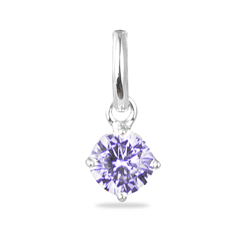 Geboortesteen Charm Armband - Zilver - Geboortesteen Armband