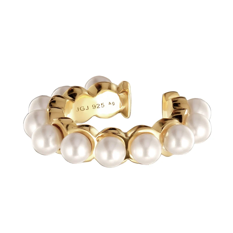 Earcuff | Mit Perlen von Swarovski® (Weiß)