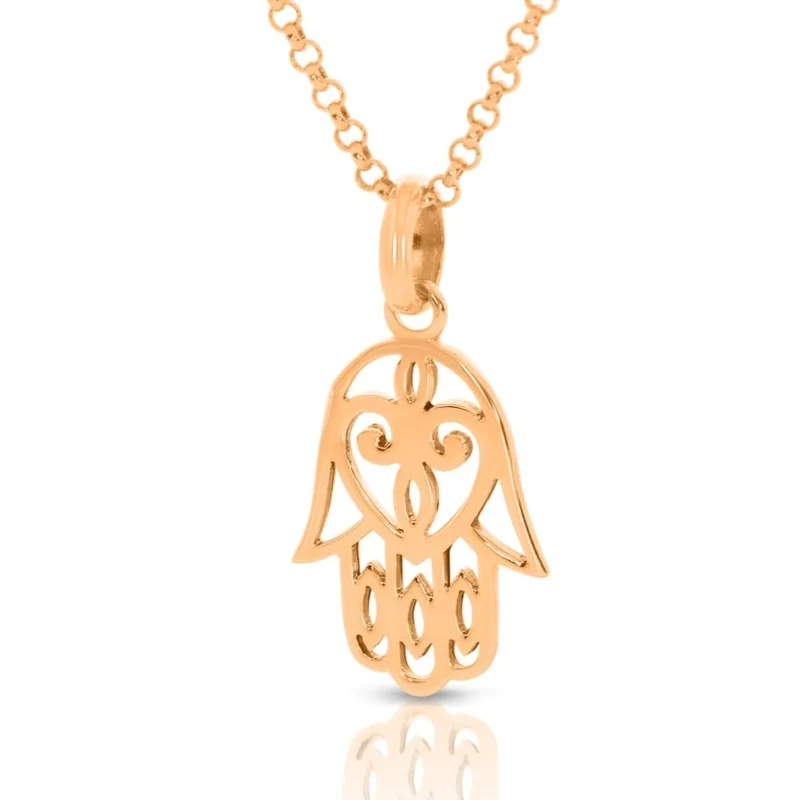 Kette Fatimas Hand Silberkette Hamsa Symbol Schmuck orientalisch
