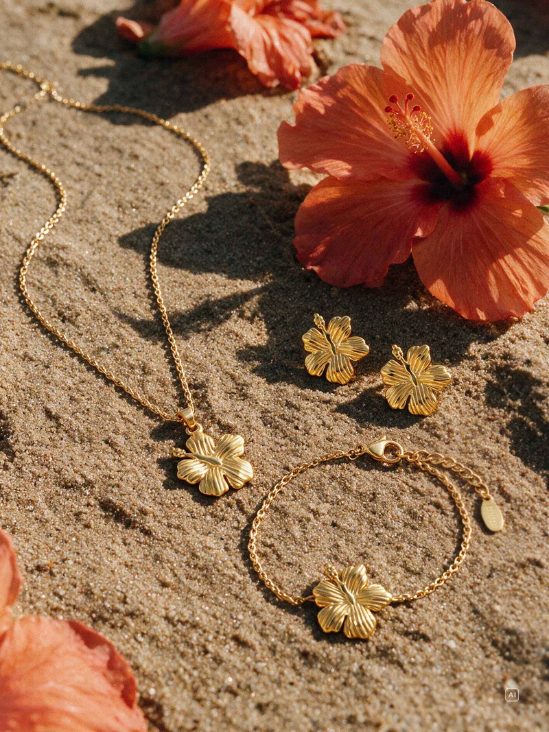 Floral Hibiscus Bloom Kette