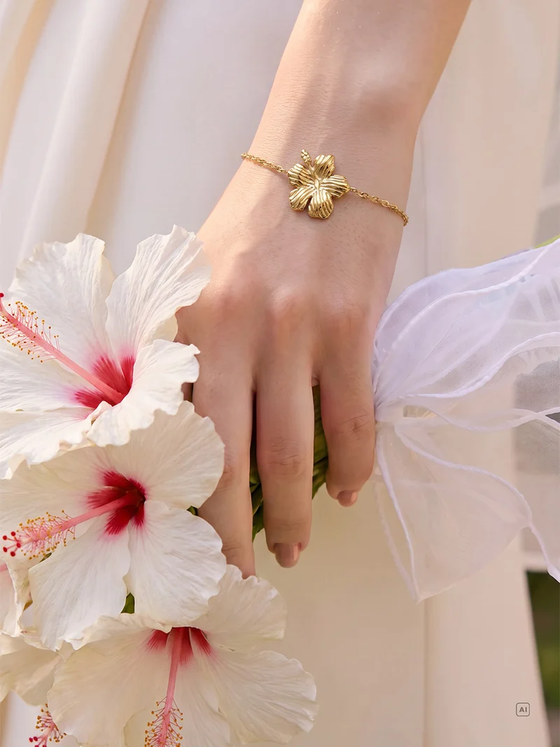 Floral Hibiscus Bloom ARMBAND