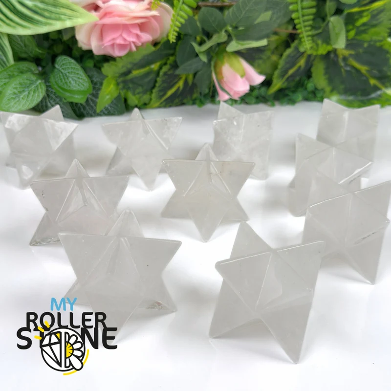Bergkristall-Merkaba 6,5 ​​x 4,5 cm