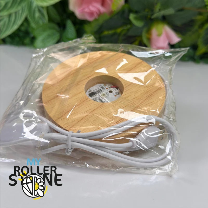 10 cm großer, farbiger Leuchtsockel