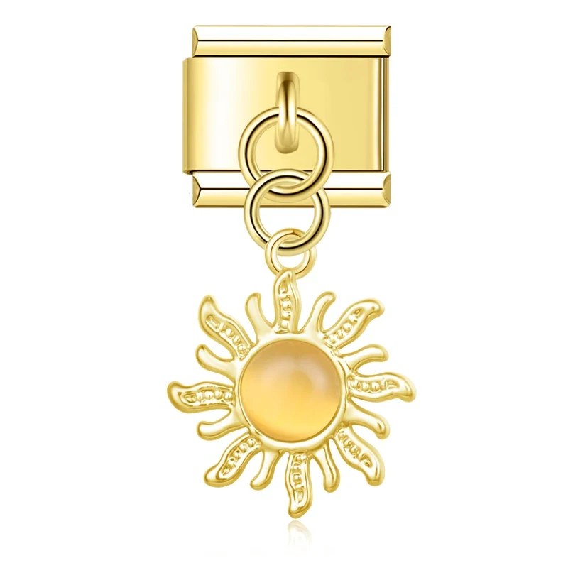 Sonne mit gelben Stein