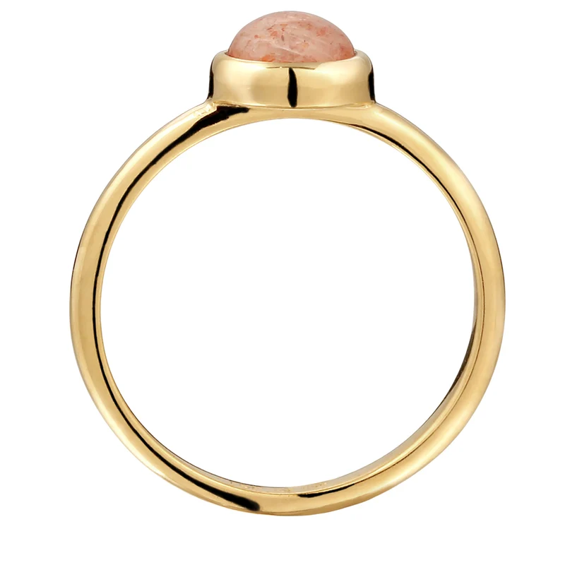 Solitär-Ring | Feldspat (Orange)
