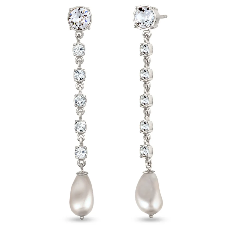 Ohrstecker | Mit Perlen & Kristallen von Swarovski® (Weiß)