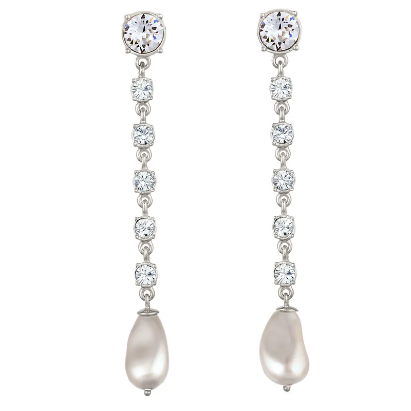 Ohrstecker | Mit Perlen & Kristallen von Swarovski® (Weiß)