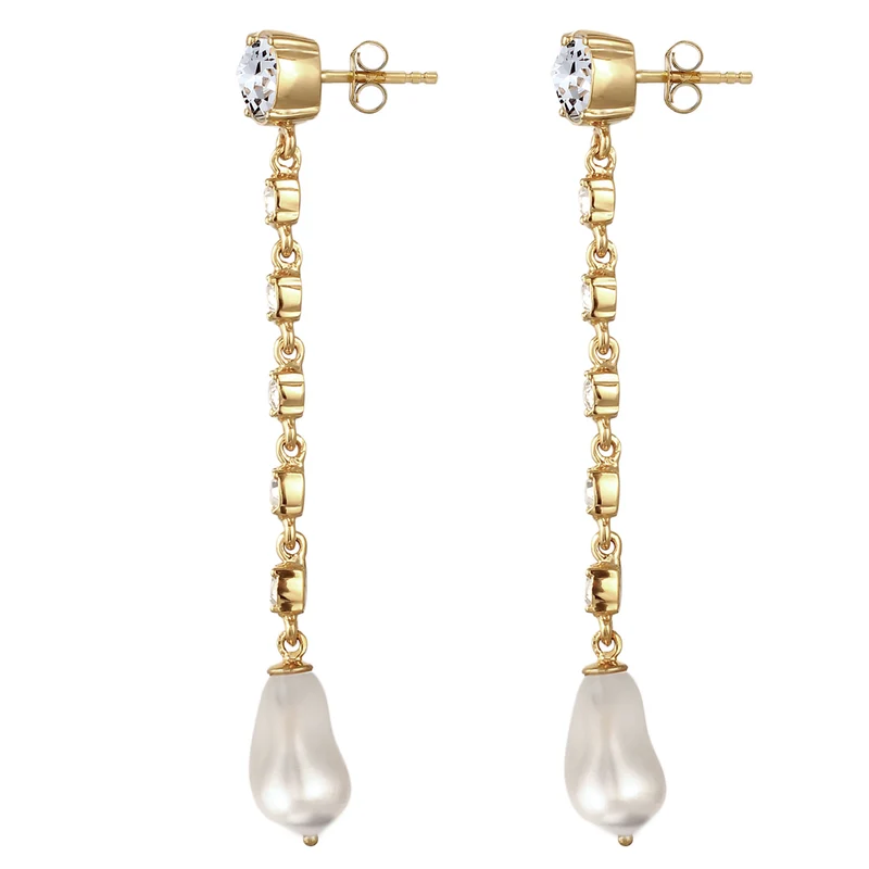 Ohrstecker | Mit Perlen & Kristallen von Swarovski® (Weiß)