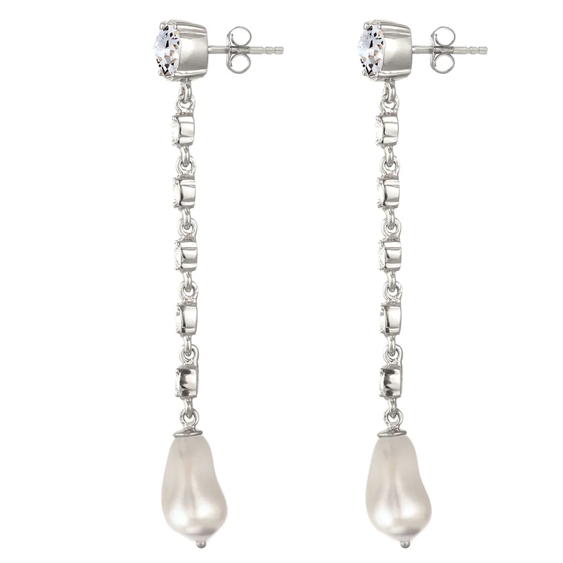 Ohrstecker | Mit Perlen & Kristallen von Swarovski® (Weiß)