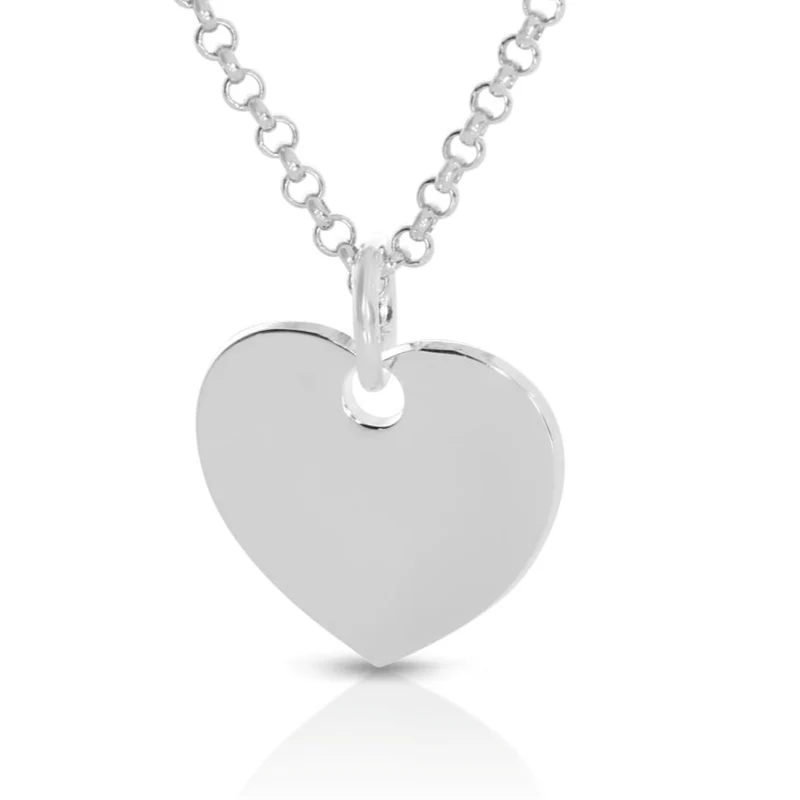Herz Kette 925 Sterling Silber Anhänger Herz