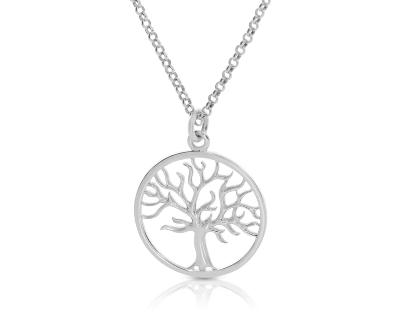 Kette Lebensbaum 925 Sterling Silber Halskette Baum