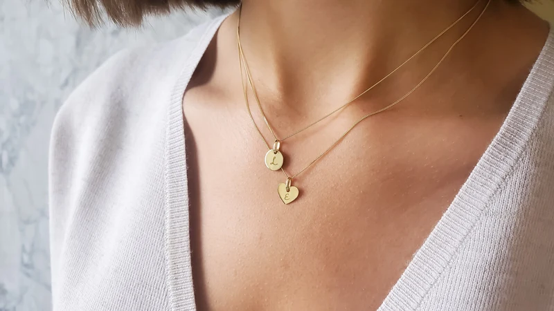 14k Mini Heart Ketting - Gepersonaliseerde Ketting