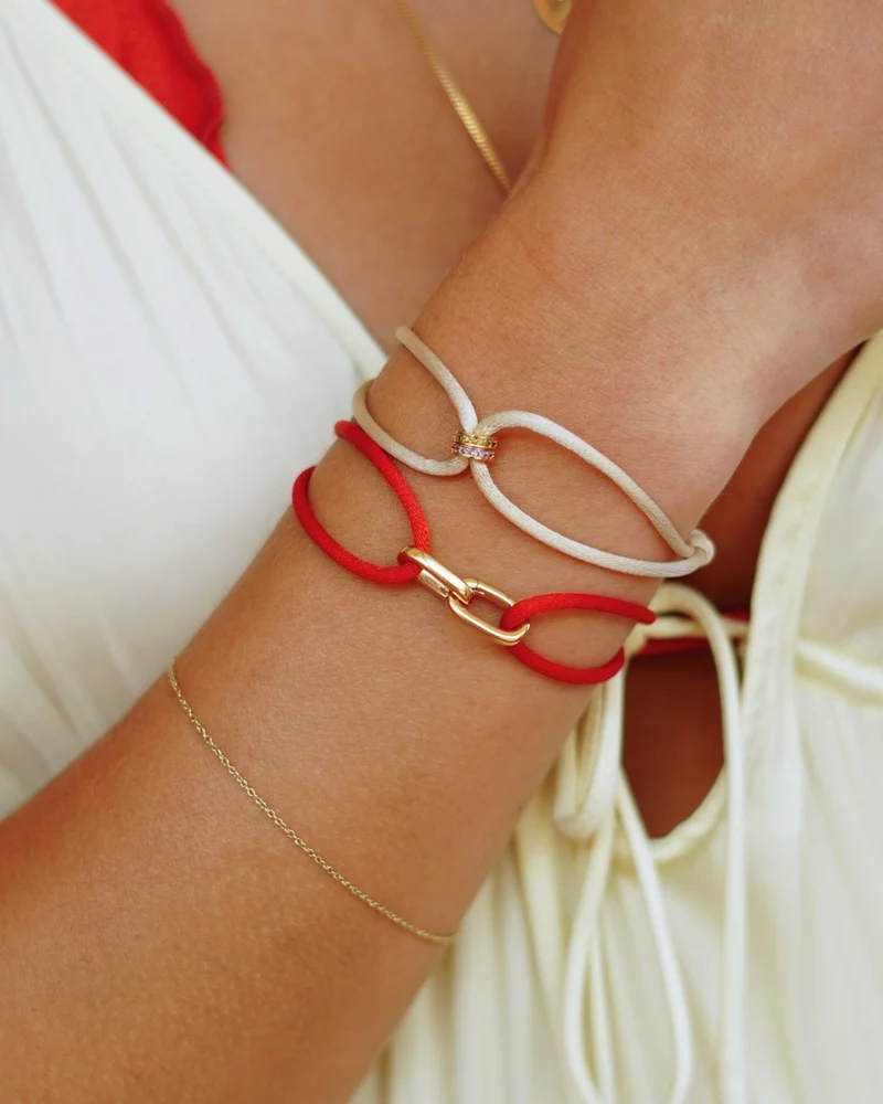Double Mon Chéri Armband - Verguld - Gepersonaliseerde Armband