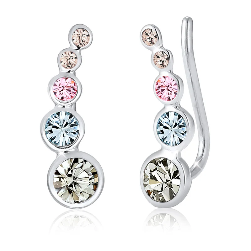 Ear Climber | Mit Kristallen von Swarovski® (Weiß)