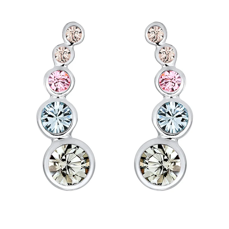 Ear Climber | Mit Kristallen von Swarovski® (Weiß)