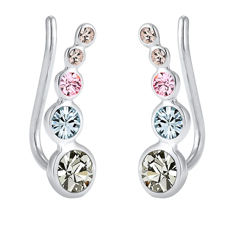Ear Climber | Mit Kristallen von Swarovski® (Weiß)