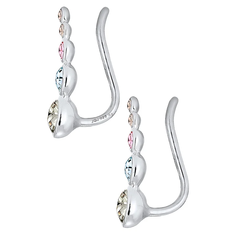 Ear Climber | Mit Kristallen von Swarovski® (Weiß)