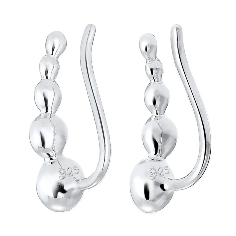 Ear Climber | Mit Kristallen von Swarovski® (Weiß)