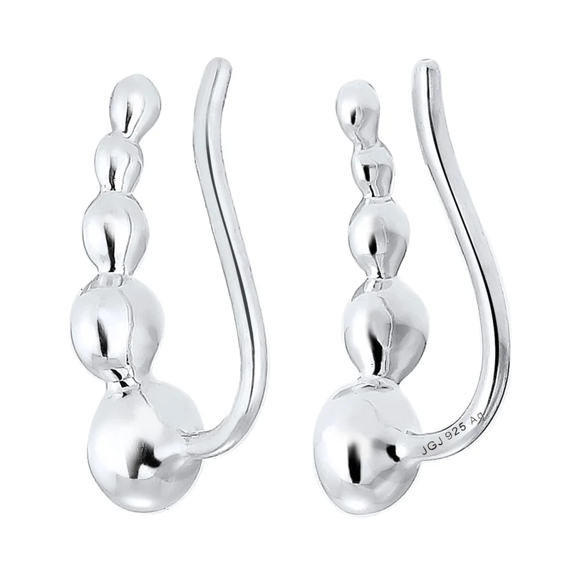Ear Climber | Mit Kristallen von Swarovski® (Weiß)