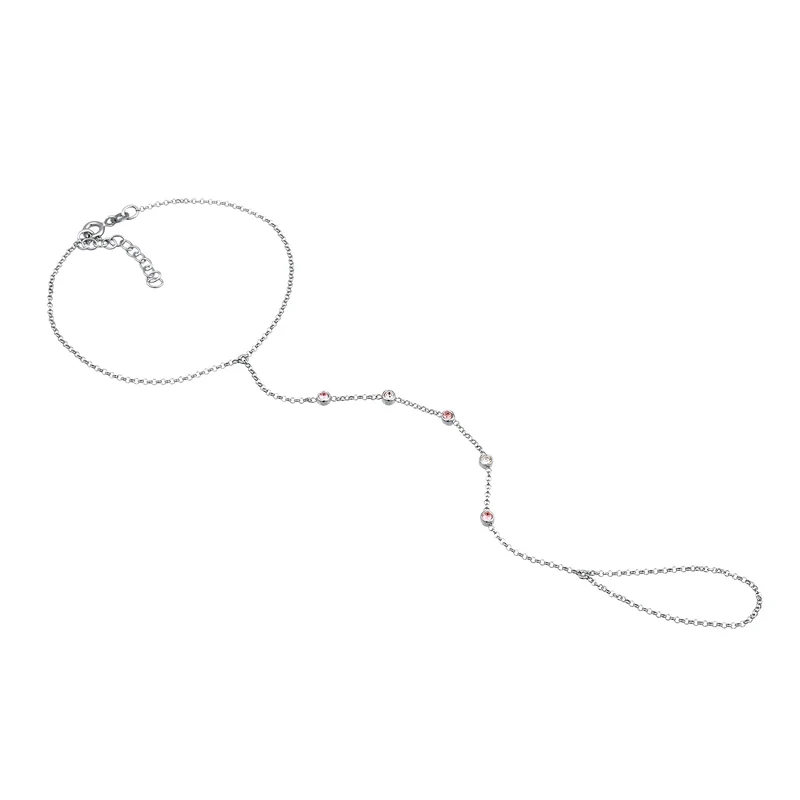Handkette | Mit Kristallen von Swarovski® (Rosé, Weiß)