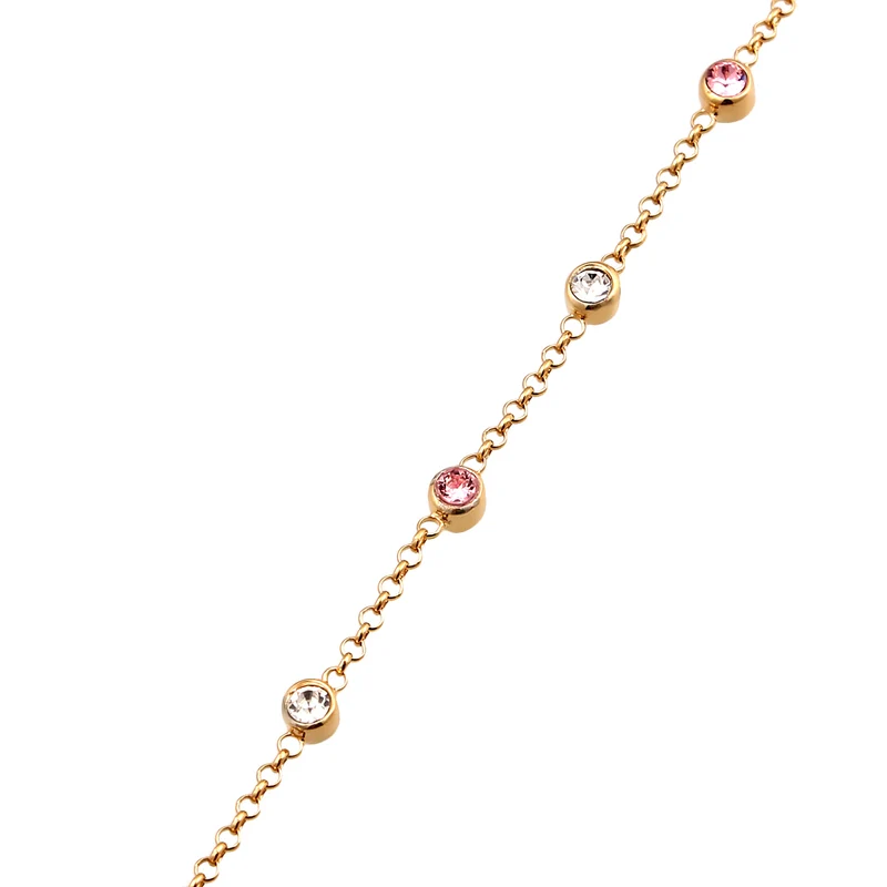 Handkette | Mit Kristallen von Swarovski® (Rosé, Weiß)