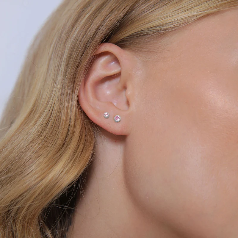 Ohrringset Basic | Mit Kristallen von Swarovski® (Rosa)