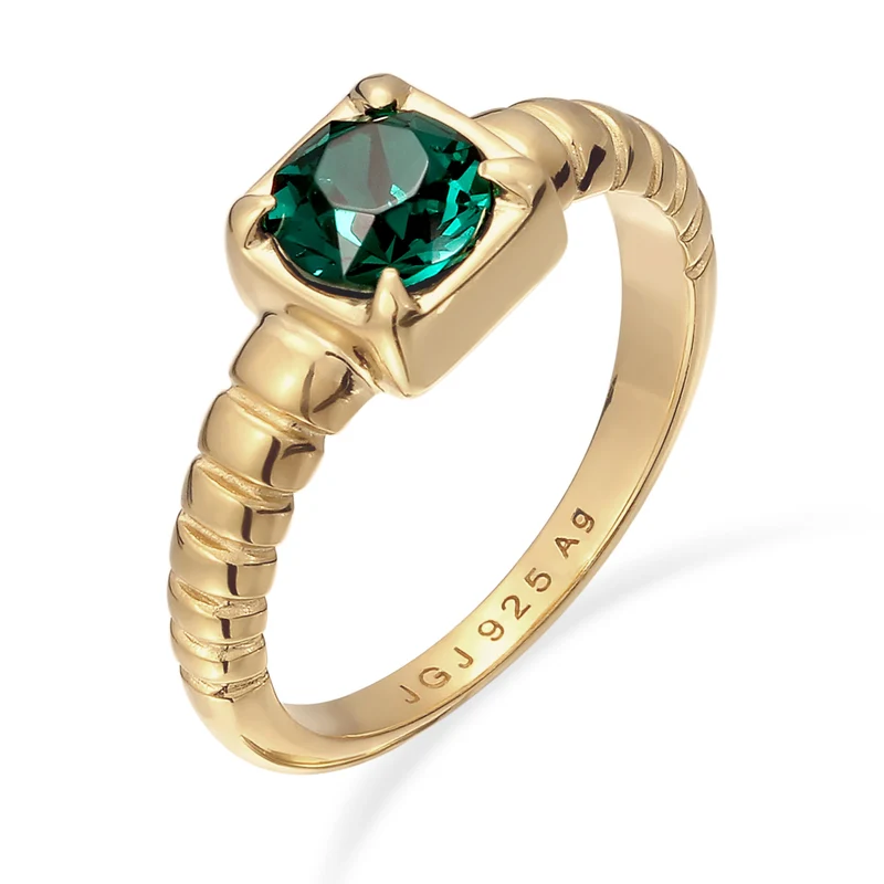 Solitär-Ring | Swarovski Kristalle (Weiß)