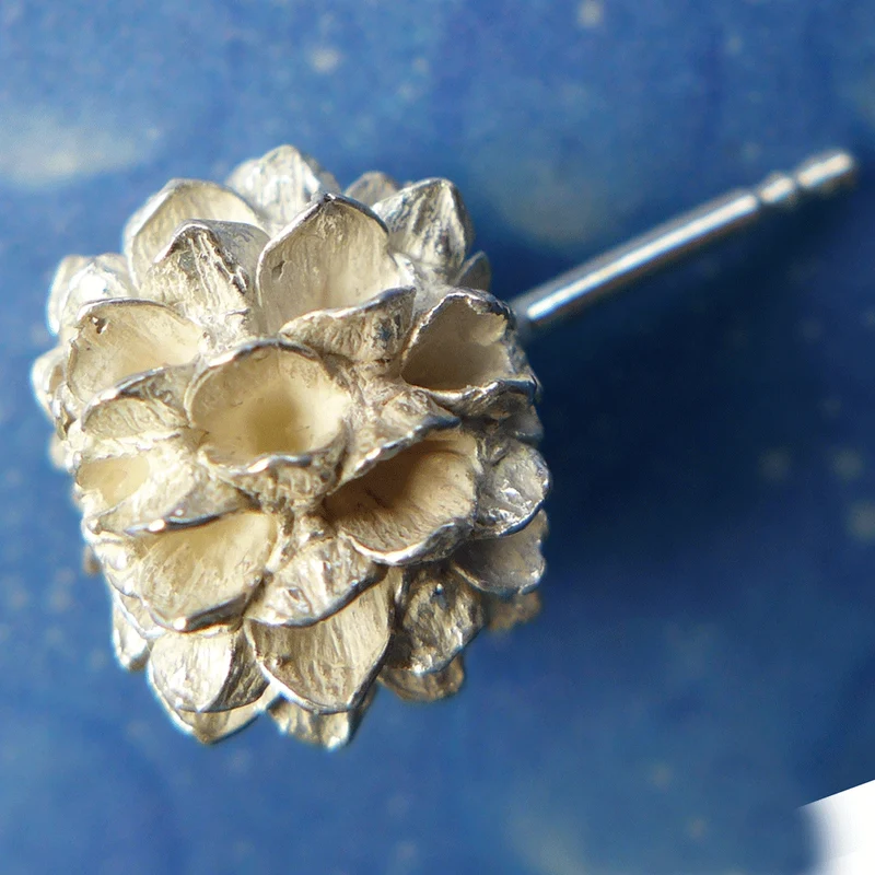 Organischer Schmuck Samen Silber aus.s