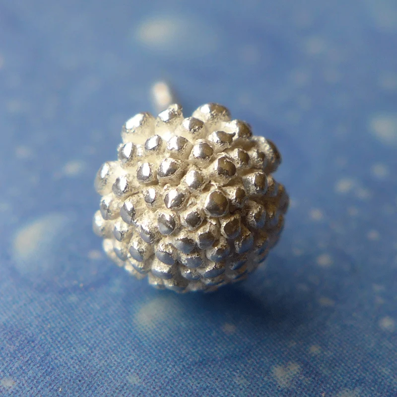 Ohrstecker für Blumenkinder Blüte Silber