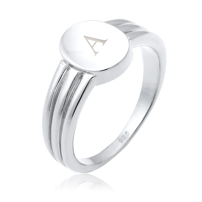 Siegelring Oval | Gravur Platte