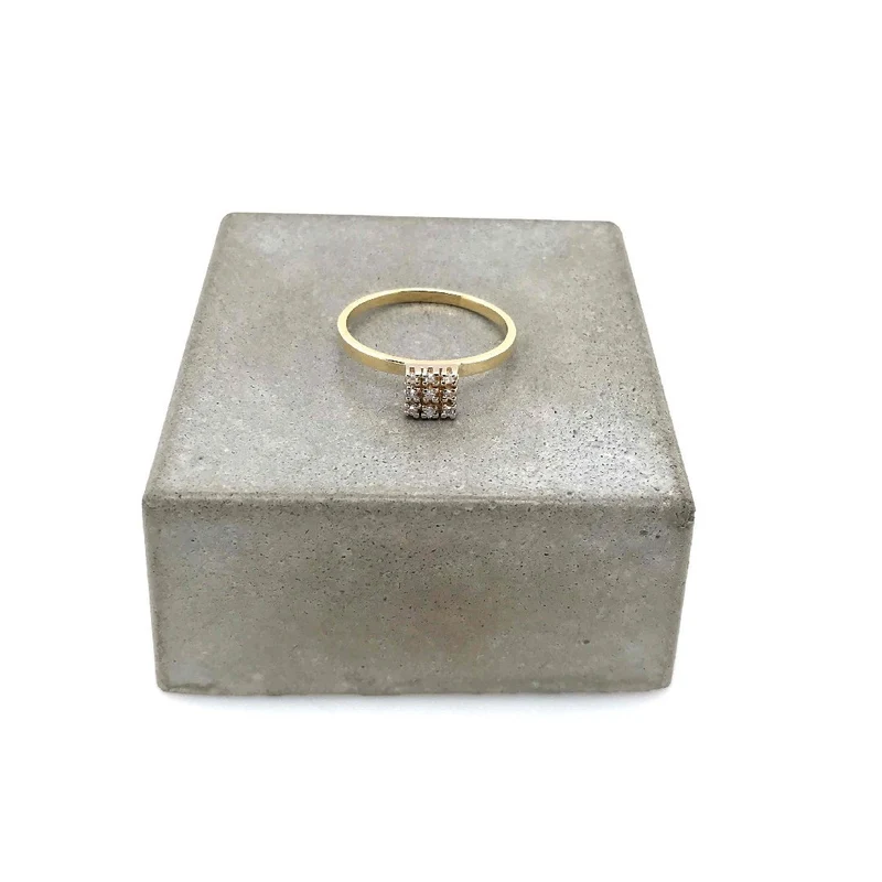Ring Gelbgold 585 mit Diamanten