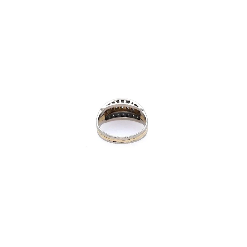 Ring Bicolor Gold 585 mit Brillanten