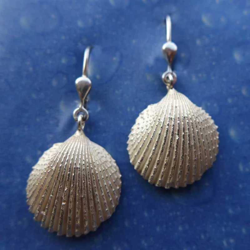 Ohrringe Herzmuschel Silberschmuck