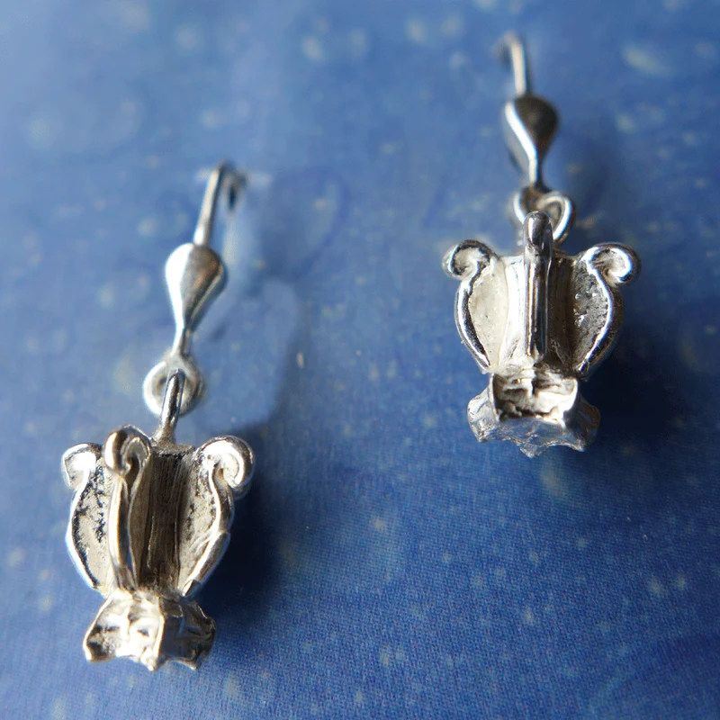 Ohrringe für Blumenkinder Silber