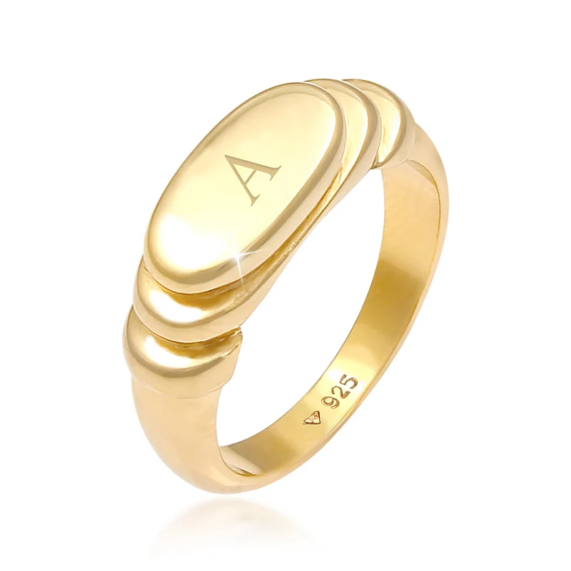 Siegelring Oval | Gravur Platte