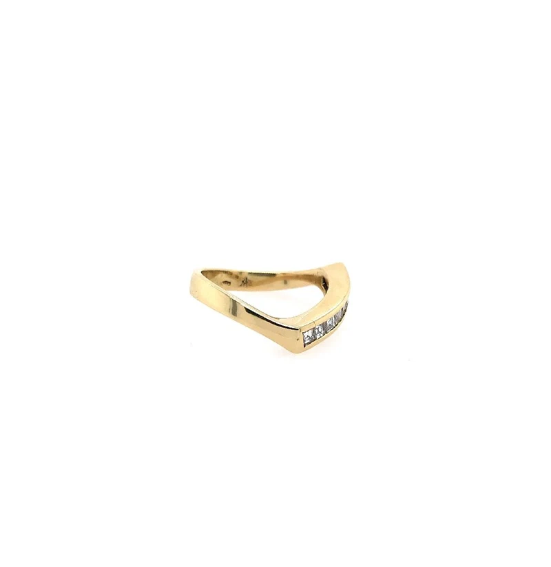 Ring Gelbgold 750 mit Diamanten