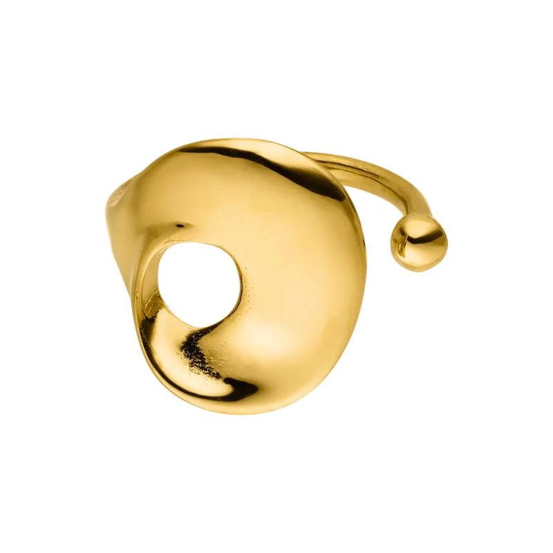 Meltdown Vibes Ring 14K Vergoldet