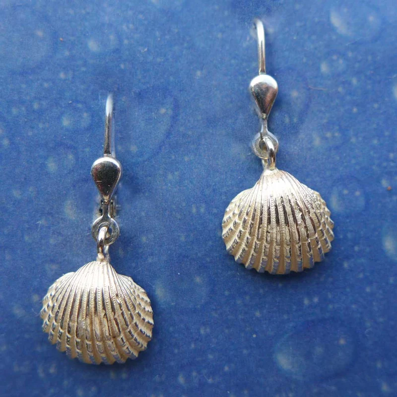 Nordsee Schmuck Ohrringe Herz Muschel gr