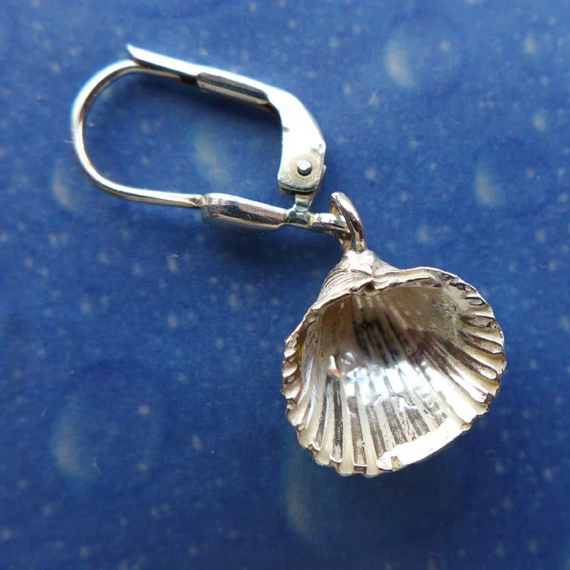 Nordsee Schmuck Ohrringe Herz Muschel gr