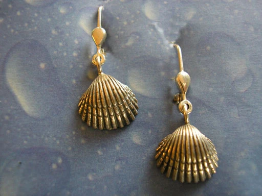 Nordsee Schmuck Ohrringe Herz Muschel gr